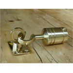 Decking Rope Fitting End Hook & Fixing Plate  Brass