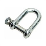 2x Galvanised 12mm Dee Shackles With Screw Collar Pin